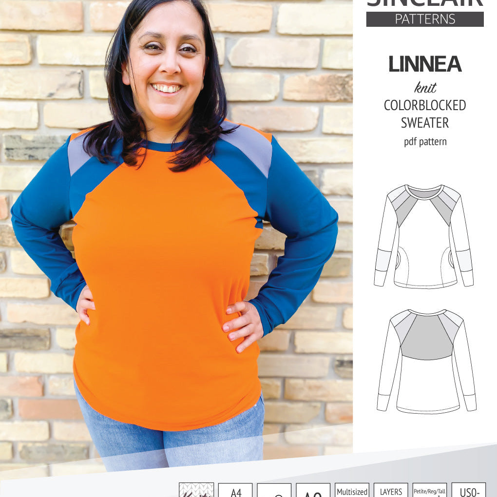 Linnea colorblocked sweater (PDF)