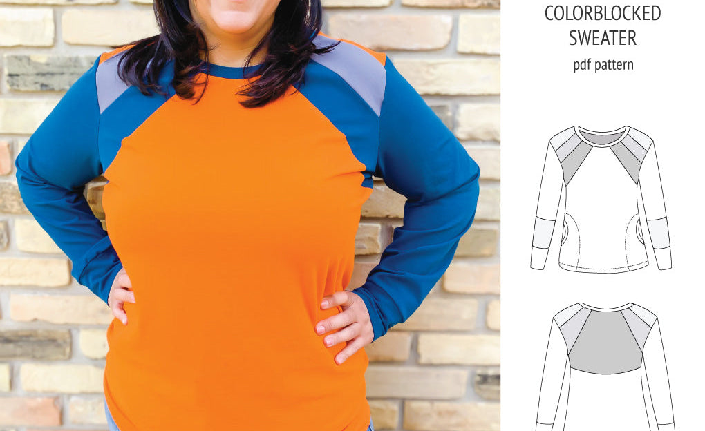Linnea colorblocked sweater (PDF)
