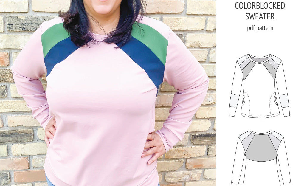 Linnea colorblocked sweater (PDF)