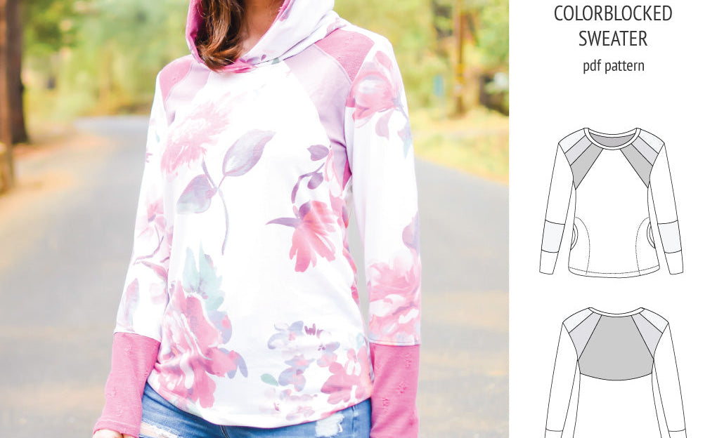 Linnea colorblocked sweater (PDF)