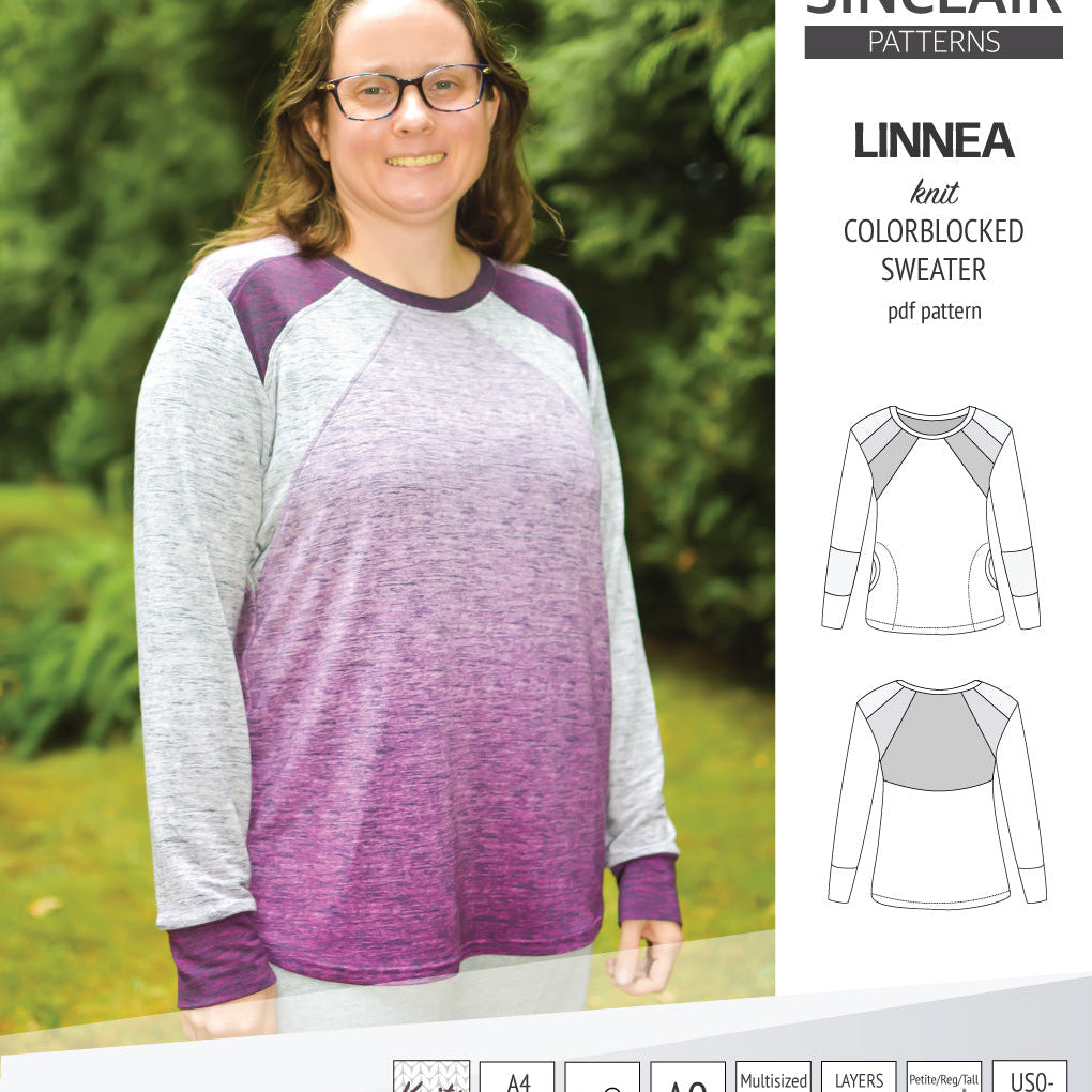Linnea colorblocked sweater (PDF)