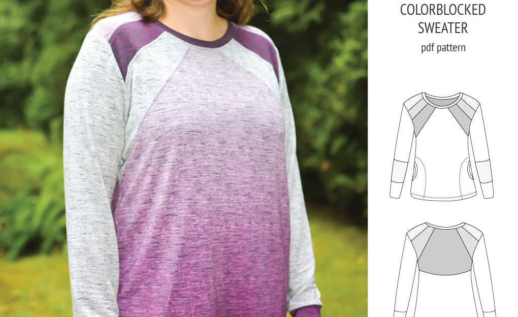 Linnea colorblocked sweater (PDF)