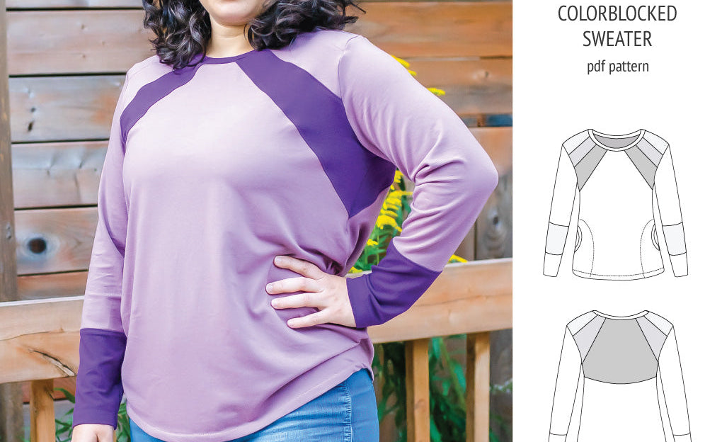 Linnea colorblocked sweater (PDF)
