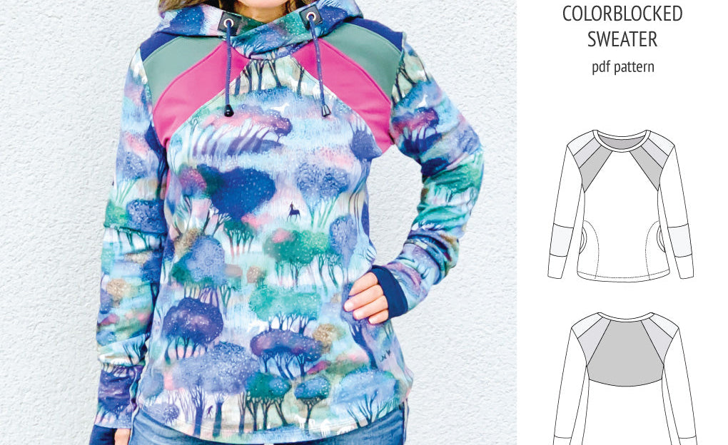 Linnea colorblocked sweater (PDF)
