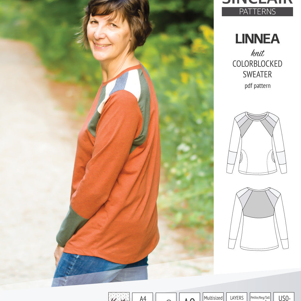 Linnea colorblocked sweater (PDF)