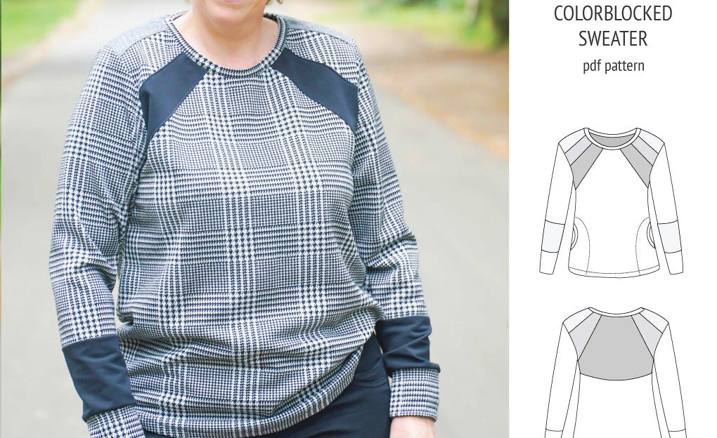 Linnea colorblocked sweater (PDF)