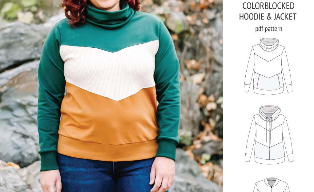 Milly colorblocked hoodie and zip up jacket (PDF)