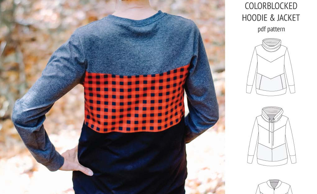Milly colorblocked hoodie and zip up jacket (PDF)