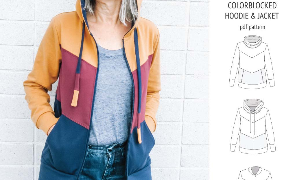 Milly colorblocked hoodie and zip up jacket (PDF)