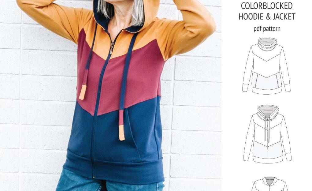Milly colorblocked hoodie and zip up jacket (PDF)