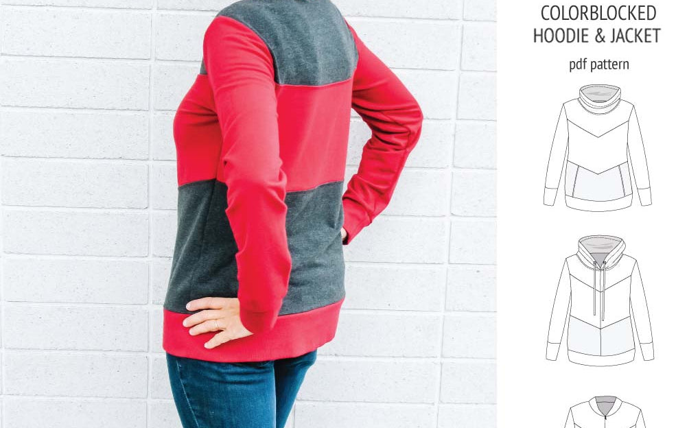 Milly colorblocked hoodie and zip up jacket (PDF)