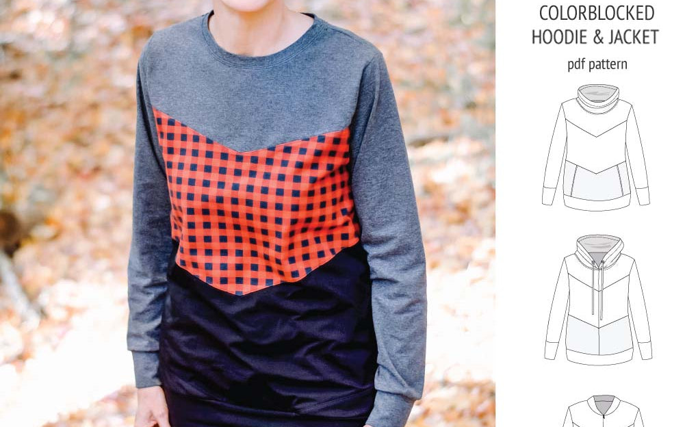 Milly colorblocked hoodie and zip up jacket (PDF)