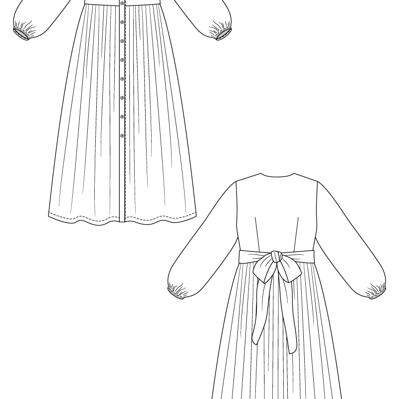 OODI gathered midi dress