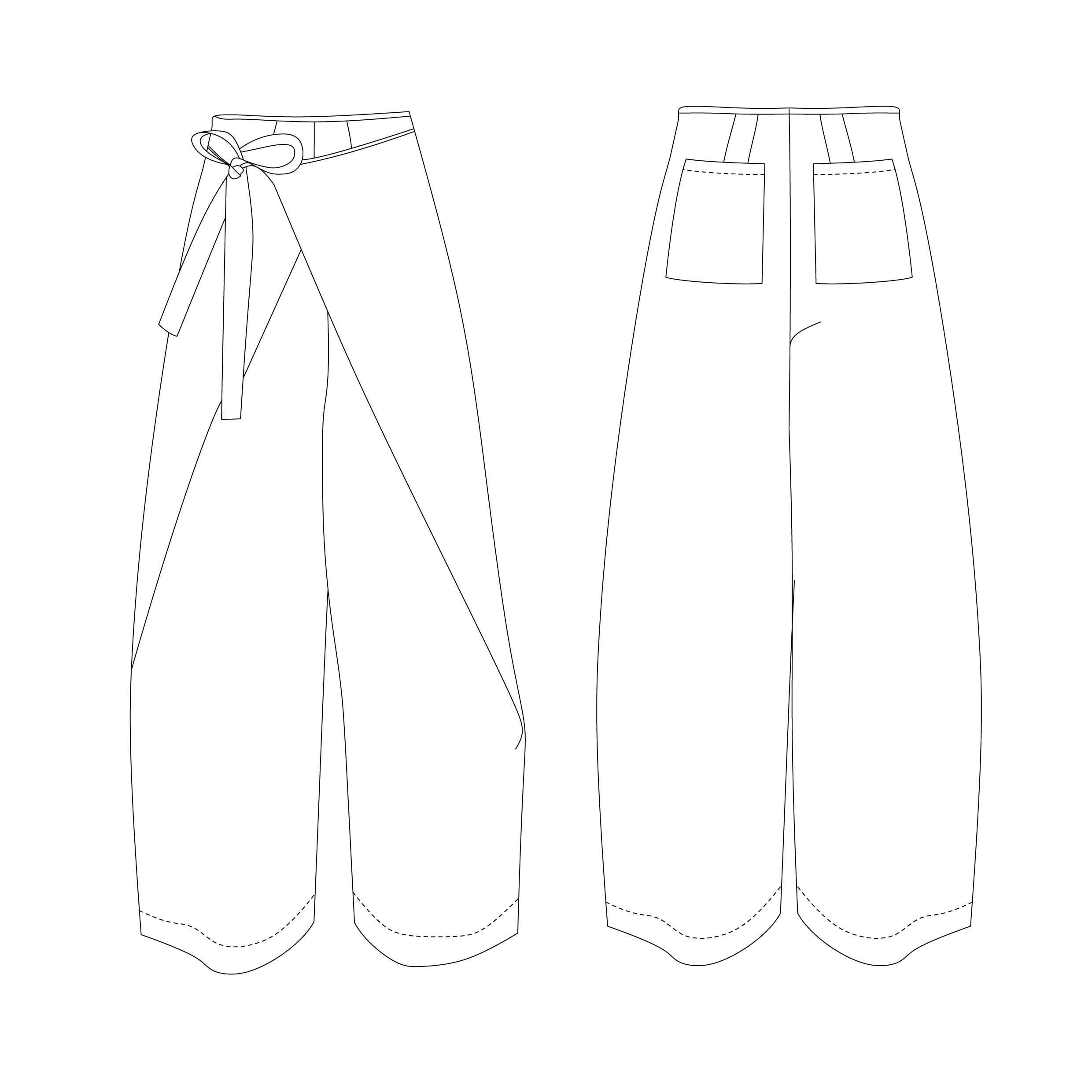 Phen, Pantalon croisé à nouer