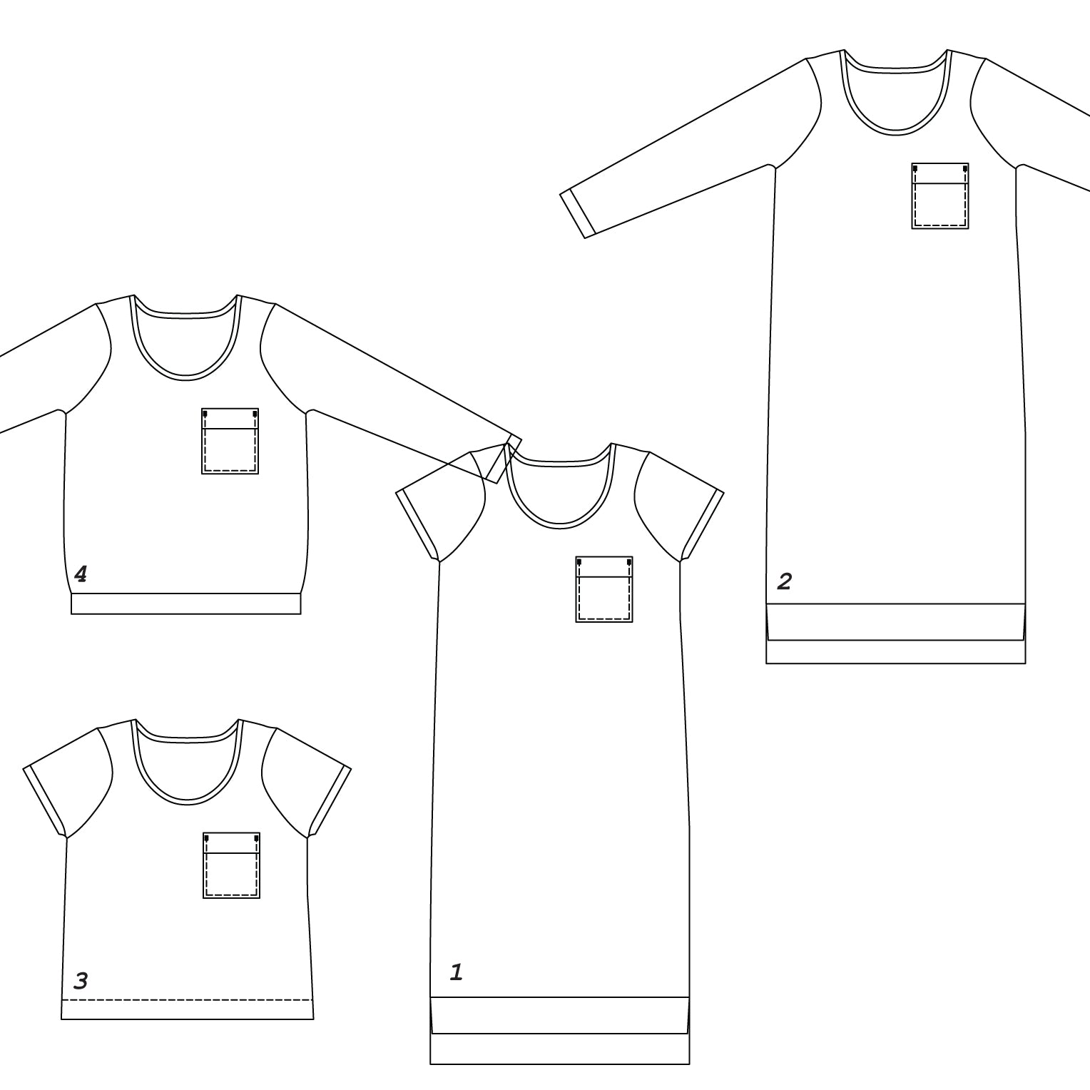 Tshirt/robe Jeanne