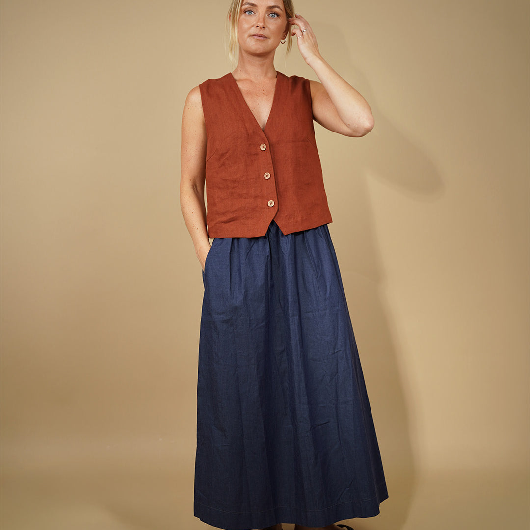 Waistcoat top sewing pattern