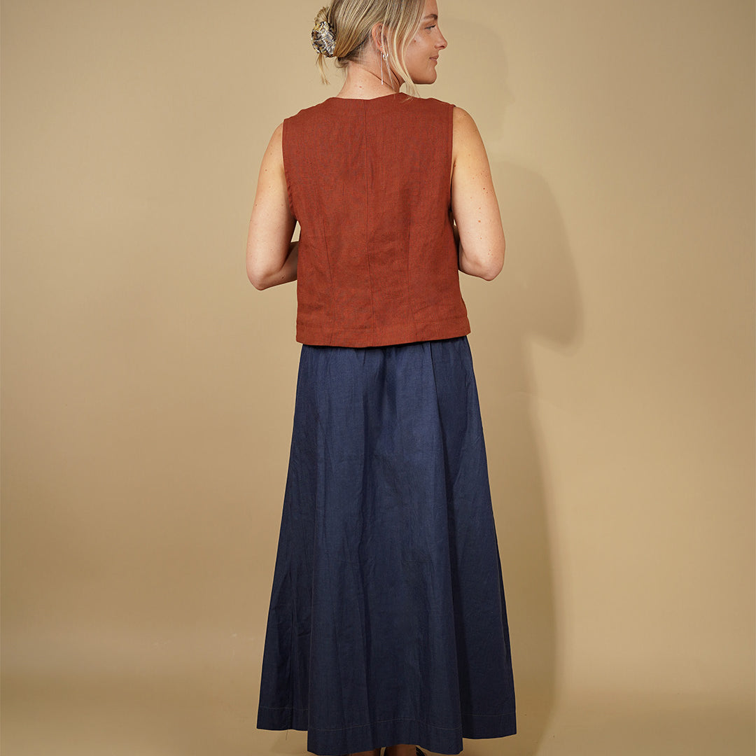 Waistcoat top sewing pattern