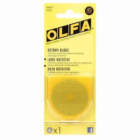 OLFA rotary blade replacement one pack.