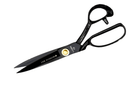 Black fabric shears, 10 inch.