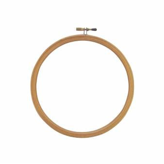 9 inch wooden embroidery hoop.