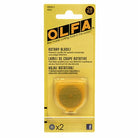 OLFA 28 mm replacement blades in a two pack.