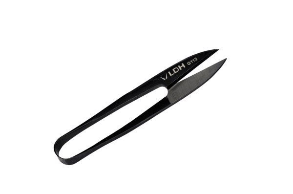 One-piece thread snips in black from LDH.
