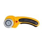 OLFA 45 mm rotary cutter in yellow.