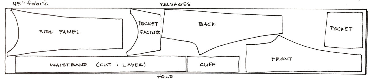 Arenite Pants Errata - 45" Wide sizes 0-24