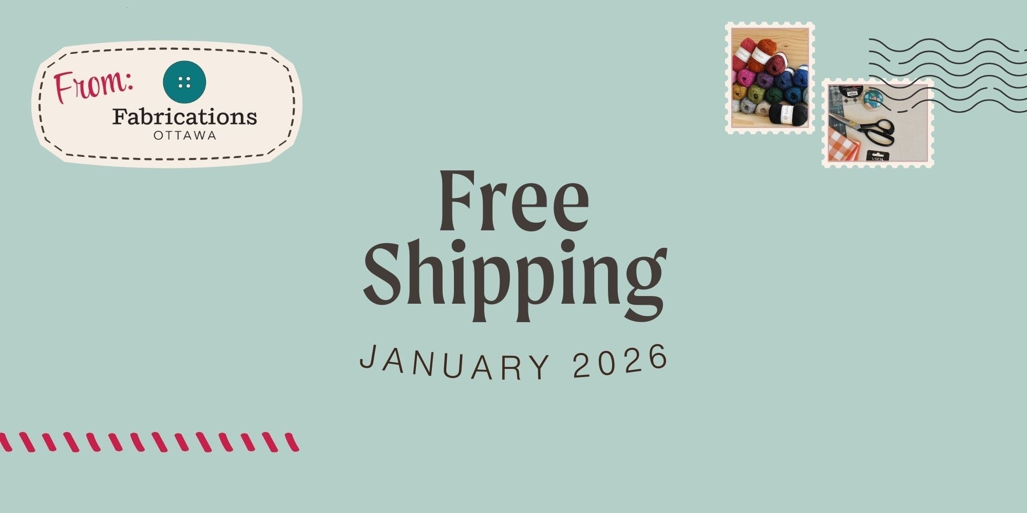January 2026: Free Shipping