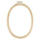 8 inch oval wooden embroidery hoop.