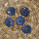 18mm Glossy Akoya Pearl Shell Buttons - Sold Individually