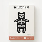 Skeleton cat felt doll kit packaging on a white background