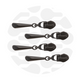 #5 Drop Zipper Pulls - 4 per Pack
