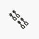 #5 Rounded Rectangle Zipper Pulls - 4 per Pack