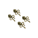 #5 Bow Zipper Pulls - 4 per Pack