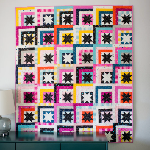 Quilty Love Log Cabin Stars Quilt Pattern – Fabrications Ottawa