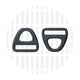 Triangle D Rings 25mm (1in) - 2 per Pack
