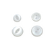 Basic White Buttons - assorted sizes