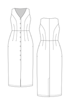 ASTERI button down dress & vest