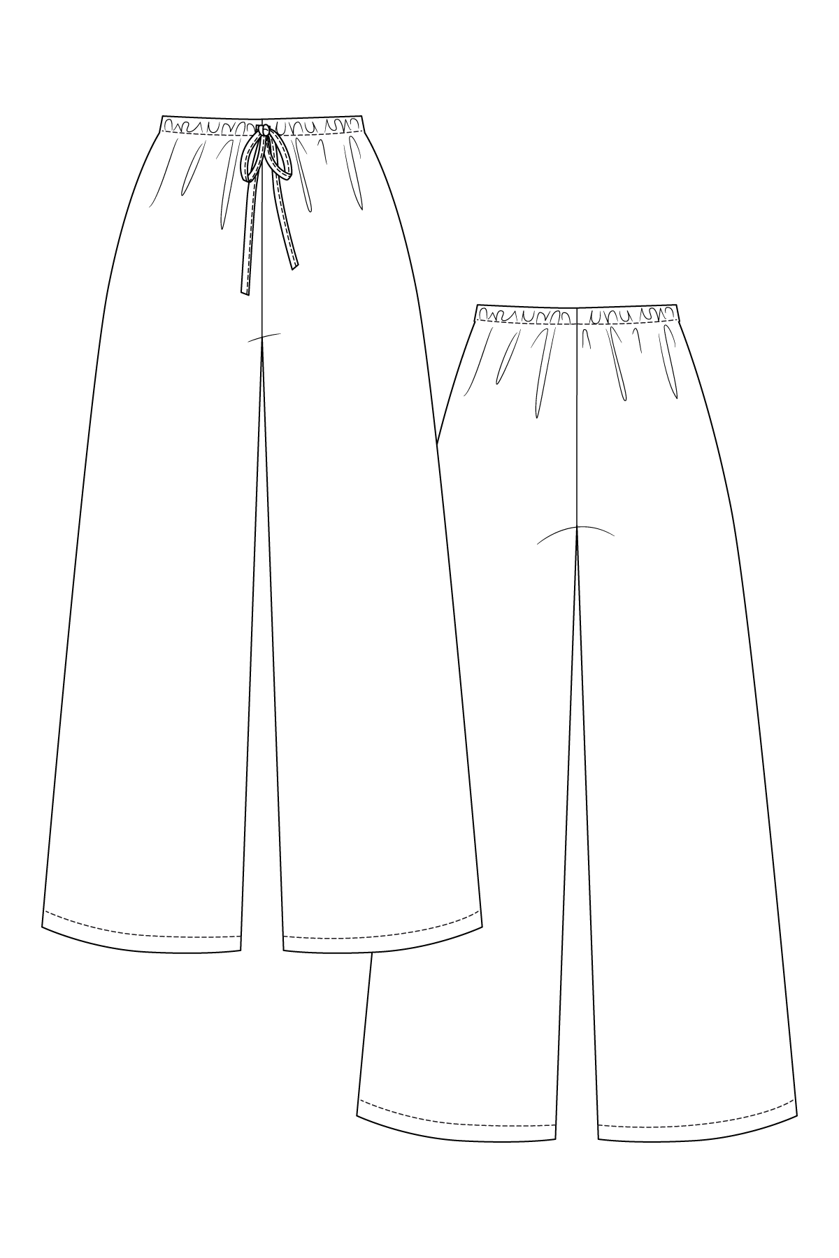 AULIO elastic waist shorts & trousers