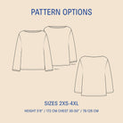 Boatneck Blouse sewing pattern Wardrobe By Me