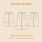 Front Button Skirt Pattern Wardrobe By Me