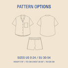 Camp Shirt and Shorts Sewing pattern Wardrobe By Me