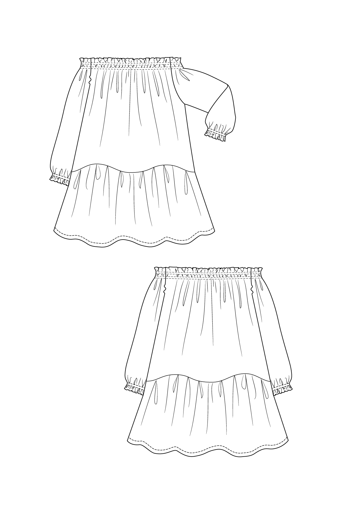 ILMA smock dress & top