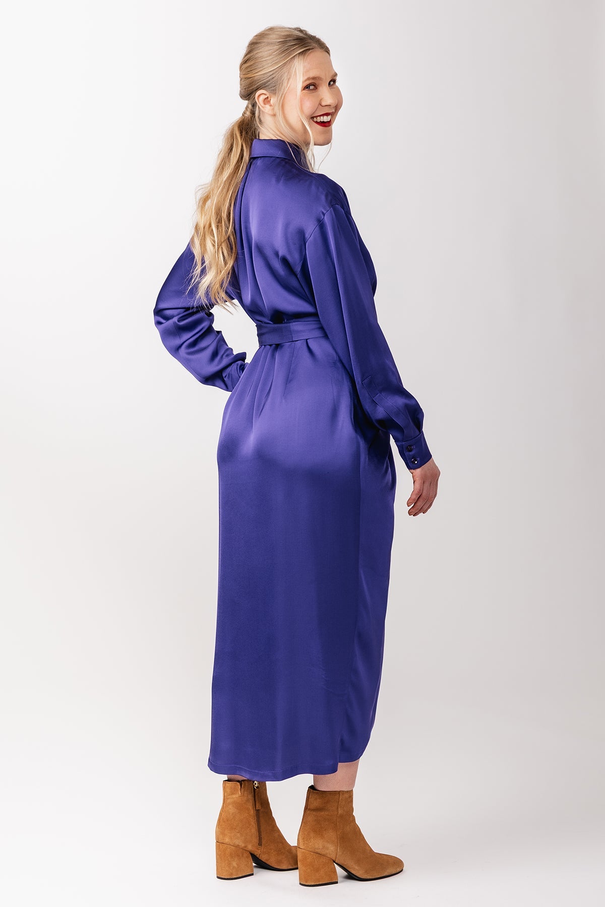 ILTA ruched shirt dress