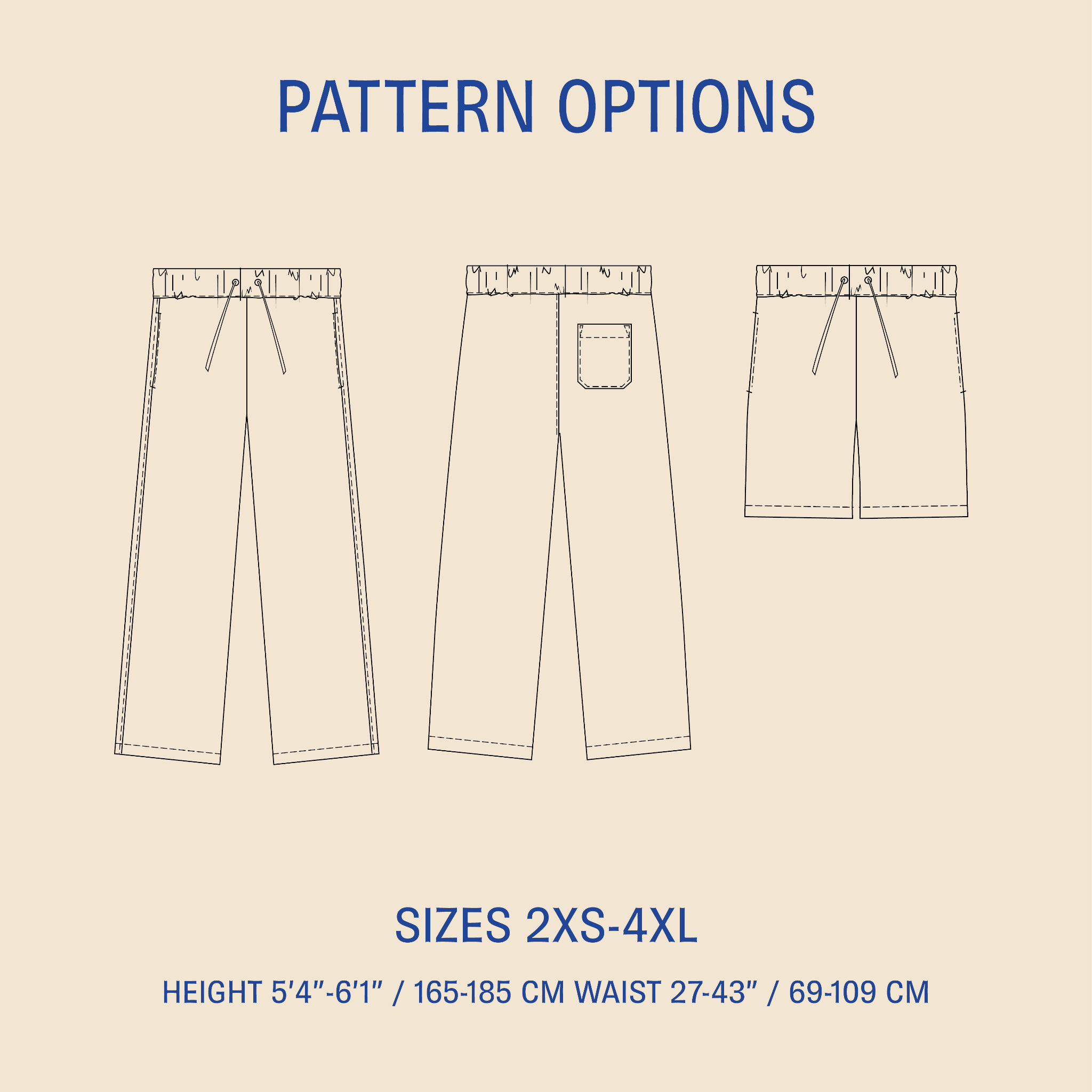 Loose Linen Pants Sewing pattern Wardrobe By Me