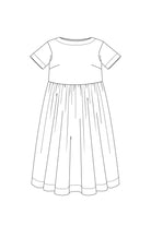 FACTORY HACK Boat Neck & Gathered Skirt *addition