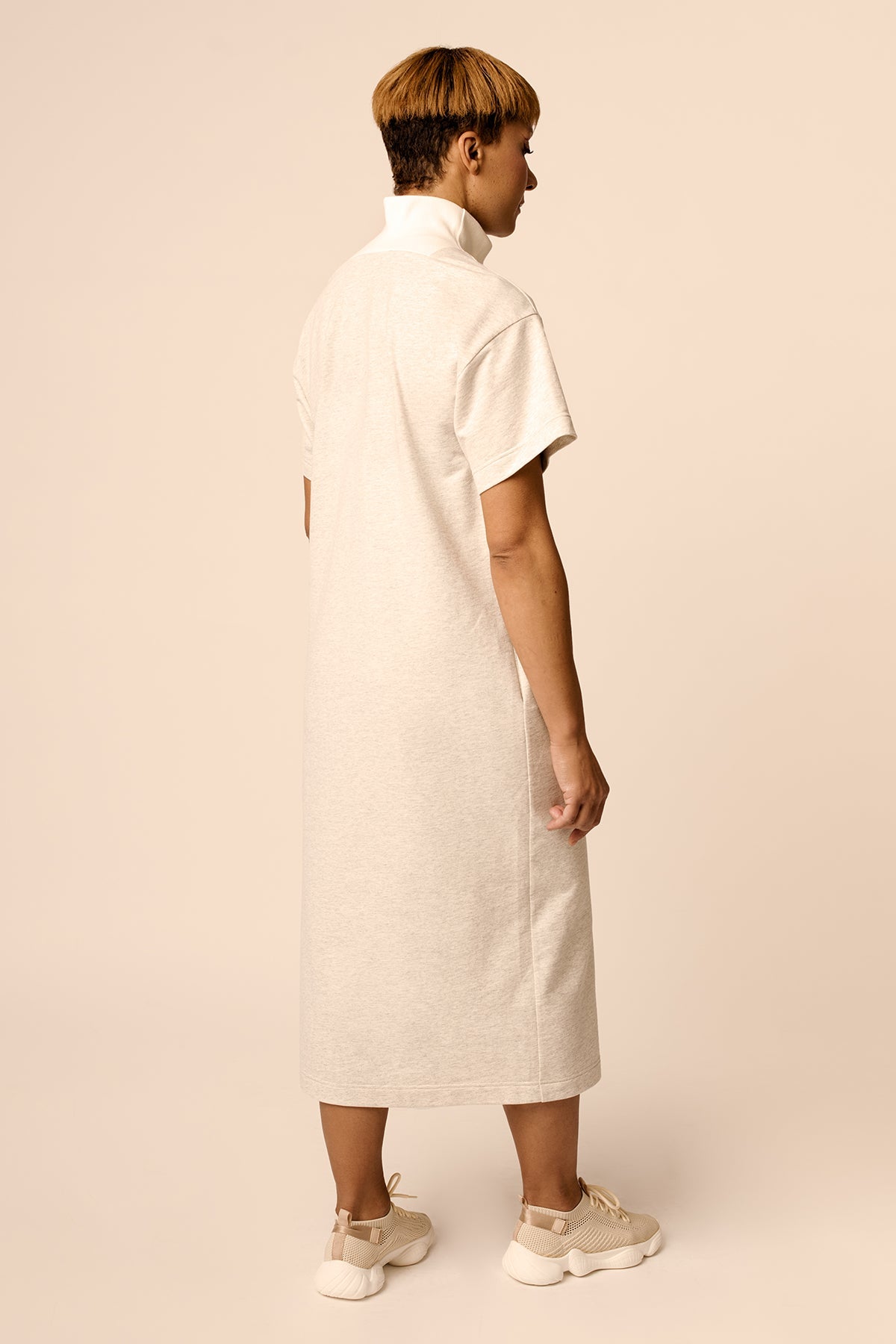 Relaxed knit dress sewing pattern