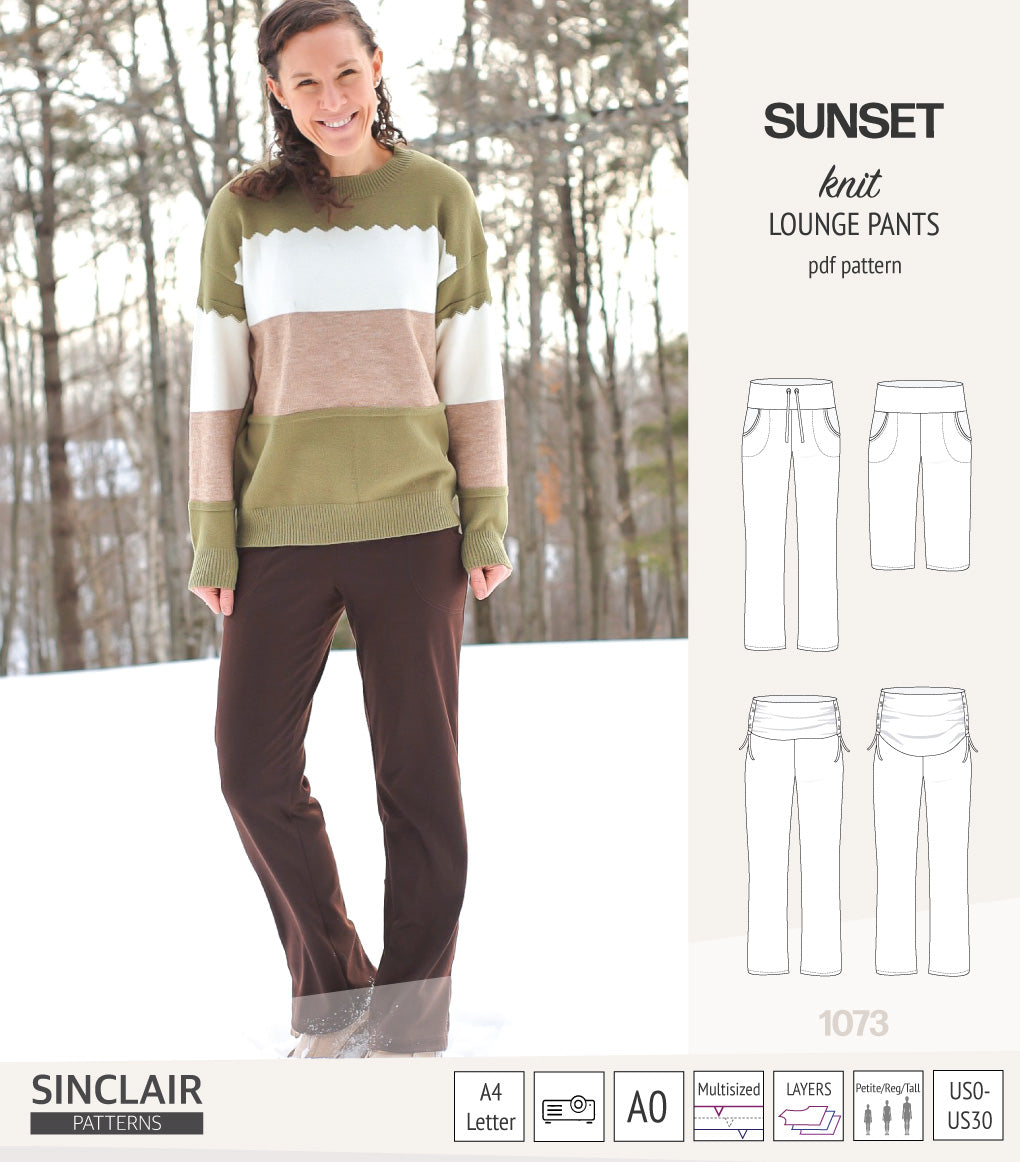 Sunset knit lounge pants (PDF) (2025 Updated)