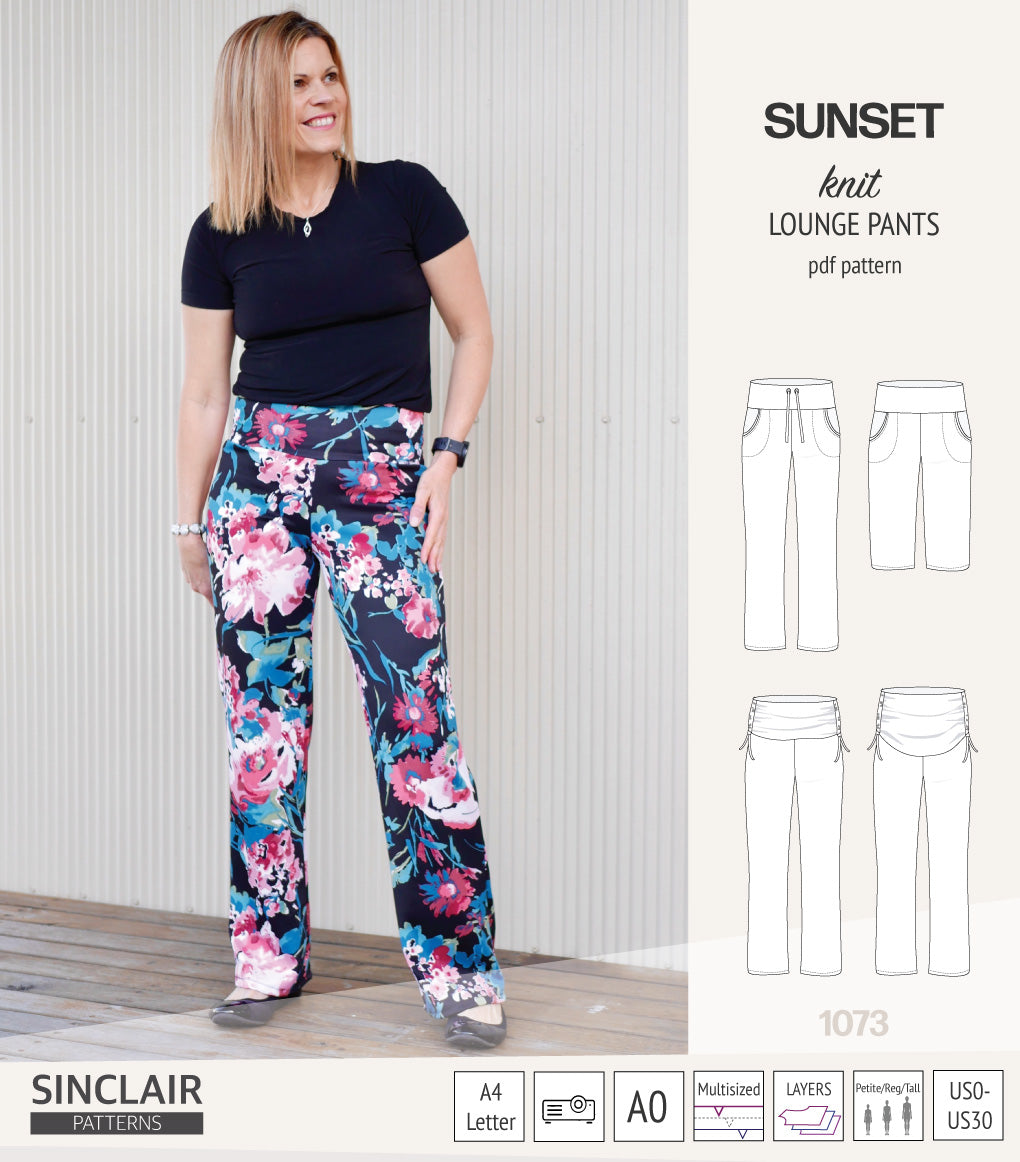 Sunset knit lounge pants (PDF) (2025 Updated)